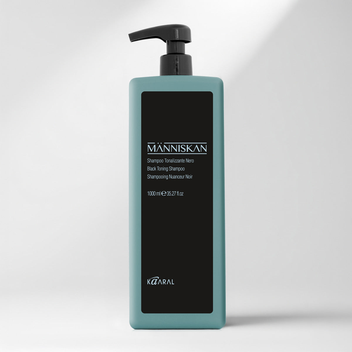 Manniskan Shampoo Tonalizzante Nero - Formato da Litro